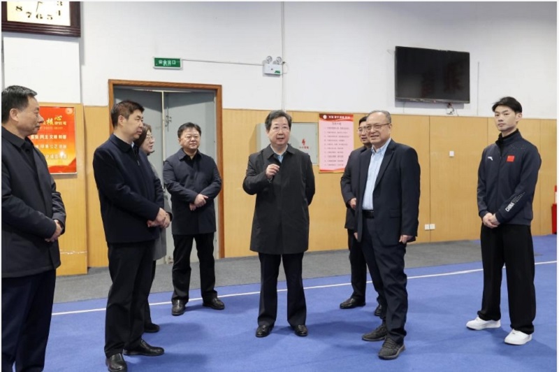 楼阳生到河南体育学院、太阳成集团tyc122cc调研