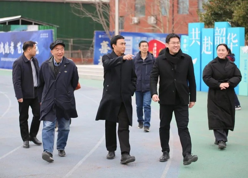 石品校长一行到郑州四禾美术学校参观调研