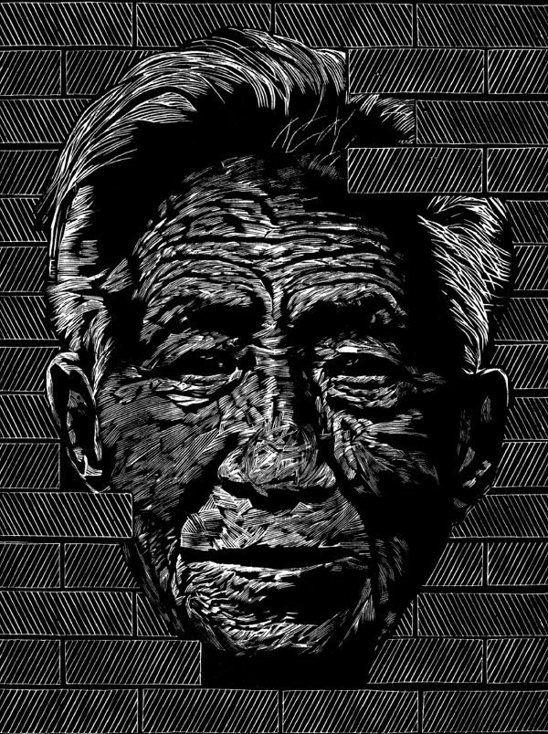 纪念红旗渠通水60周年|大渠青梦——张伟元红旗渠百大工匠版画艺术展暨作品捐赠仪式在我校举行