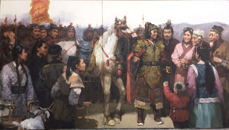 名师公开课--著名油画家左国顺到我校写生示范教学