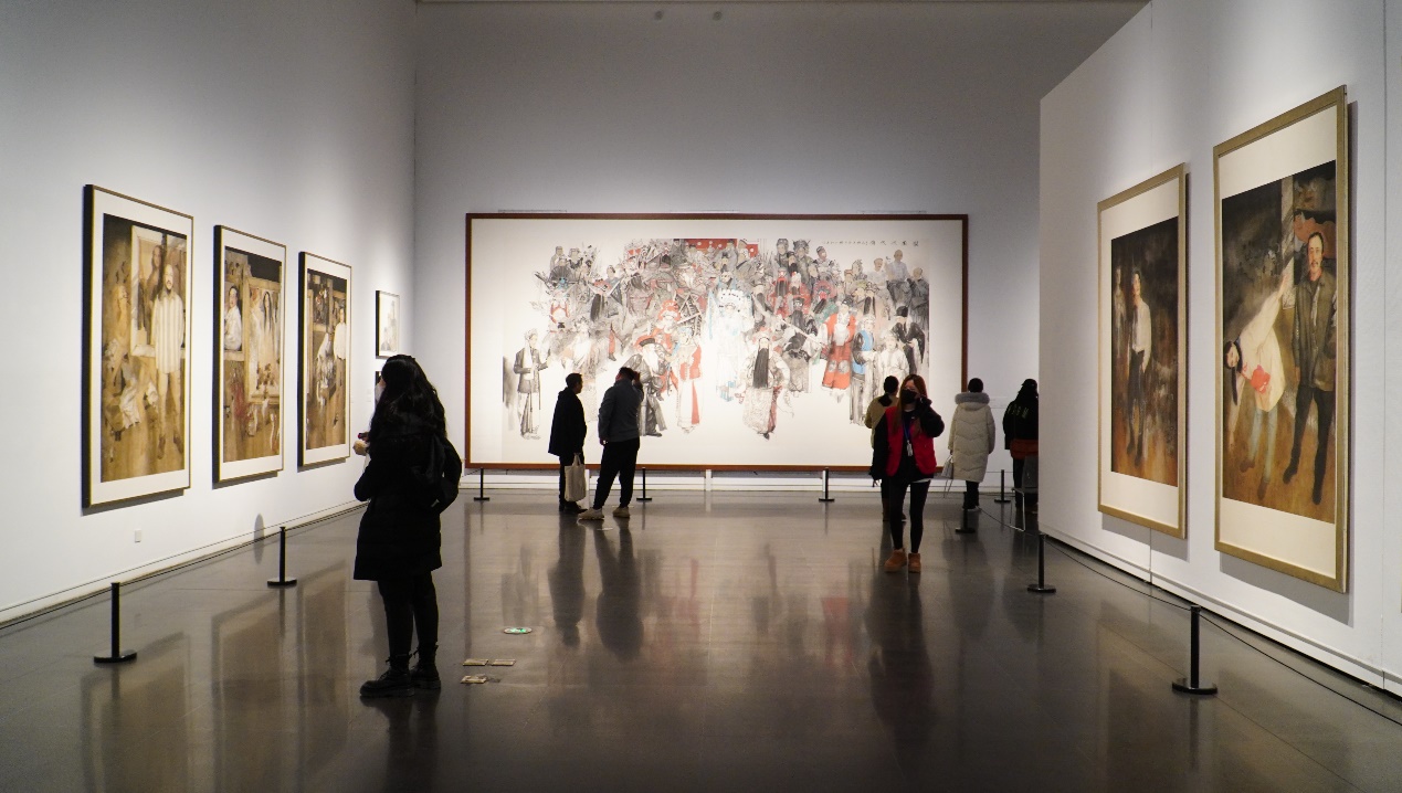 我校名誉教授王颖生绘画作品展在郑州美术馆隆重开幕