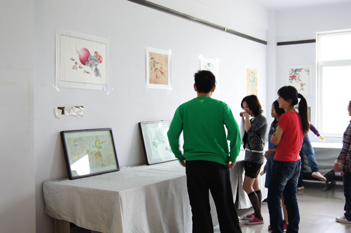 我集团2010级学生举办中国画作品展 我集团2010级学生举办中国画作品展