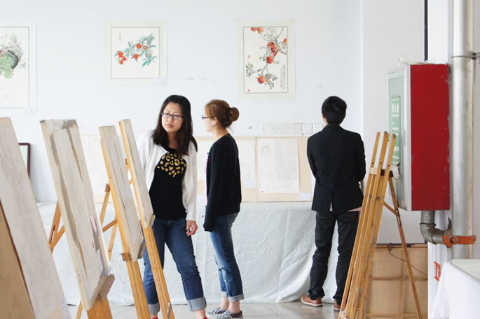 我集团2010级学生举办中国画作品展 我集团2010级学生举办中国画作品展