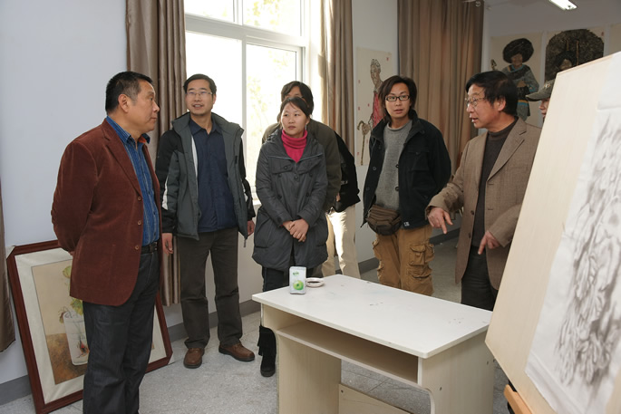 河南省文联主席马国强先生莅临我集团指导工作 河南省文联主席马国强先生莅临我集团指导工作