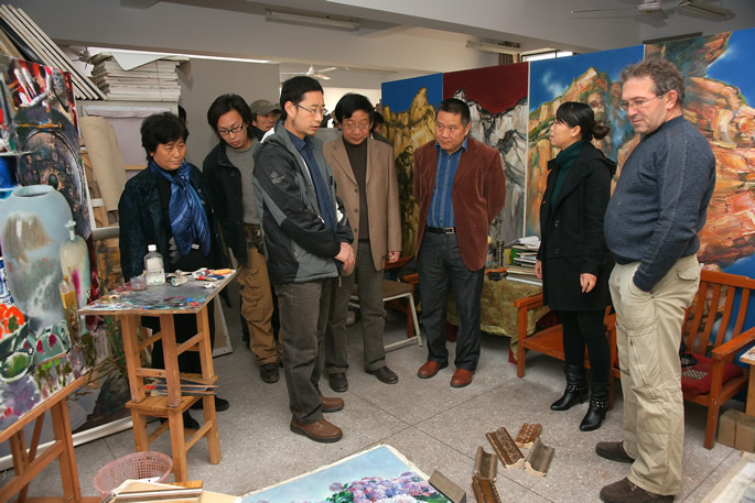 河南省文联主席马国强先生莅临我集团指导工作 河南省文联主席马国强先生莅临我集团指导工作