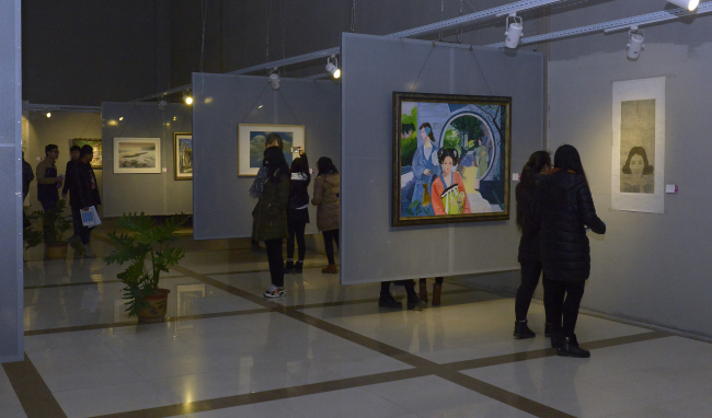 河南省高校美术教师绘画作品展开幕式暨座谈会在我集团举办 河南省高校美术教师绘画作品展开幕式暨座谈会在我集团举办