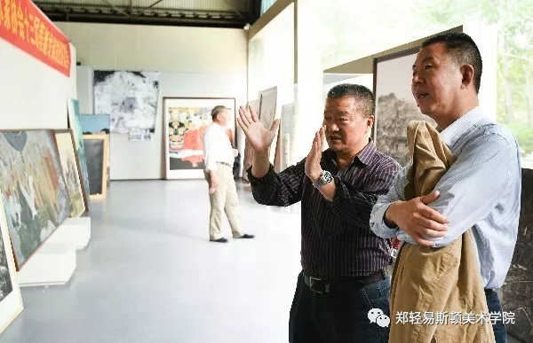 河南省美协专家团莅临我集团指导备战第十三届全国美展工作 河南省美协专家团莅临我集团指导备战第十三届全国美展工作
