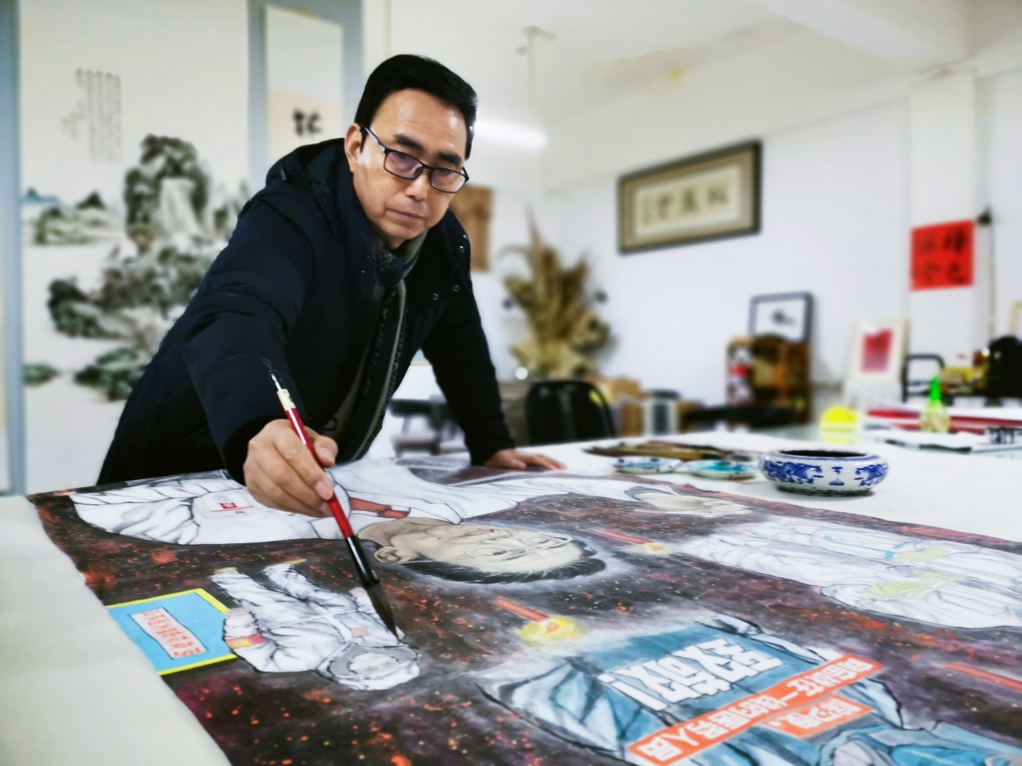 战疫情│我集团石品院长创作《中国医魂》致敬抗疫英雄 战疫情│我集团石品院长创作《中国医魂》致敬抗疫英雄