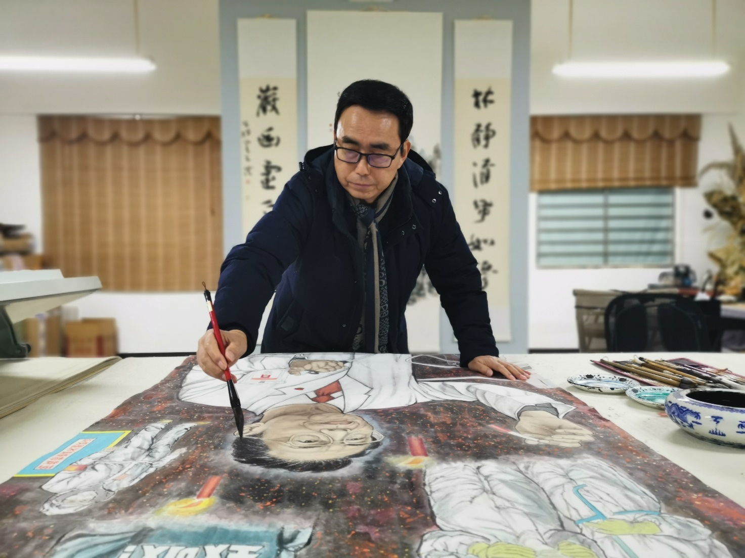 战疫情│我集团石品院长创作《中国医魂》致敬抗疫英雄 战疫情│我集团石品院长创作《中国医魂》致敬抗疫英雄